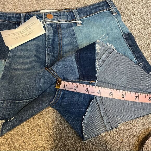 DEAR JOHN Iggy Super High Rise Ocean Drive Shorts patchwork - Picture 12 of 12